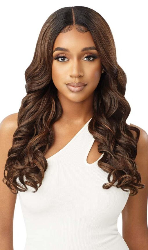 OUTRE SLEEKLAY PART SYNTHETIC HD LACE FRONT WIG - GEOVANNA