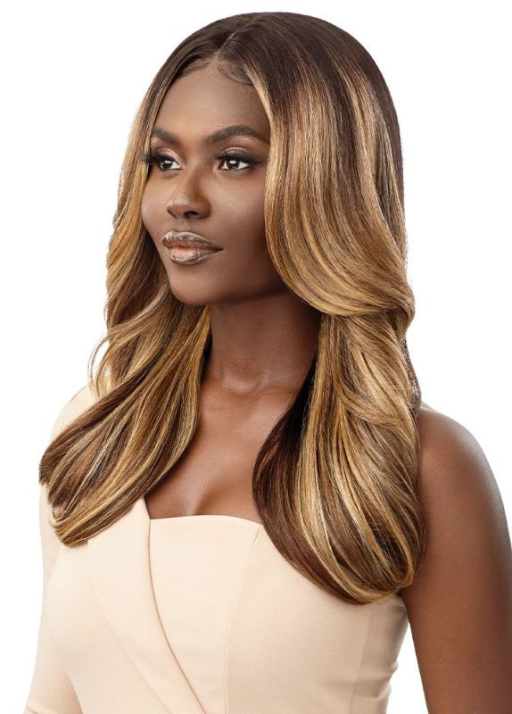 Thumbnail: OUTRE SYNTHETIC MELTED HAIRLINE LACE FRONT WIG - KARMINA