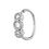 Thumbnail: ARRIA INDIVIDUAL PACK NOSE HOOP TRIPLE LINEAR - GOLD/WHITE GOLD