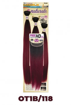 Thumbnail: CHADE ALI NATURALE STRAIGHT 18"20"22" + HD 4"X4" CLOSURE