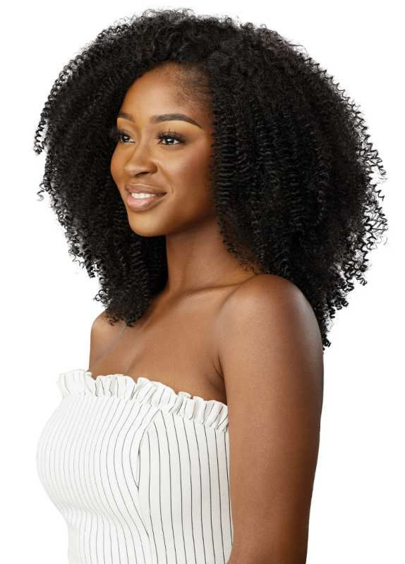 Thumbnail: OUTRE HUMAN HAIR BLEND BIG BEAUTIFUL HAIR CLIP IN 9 - SPRINGY AFRO 10"