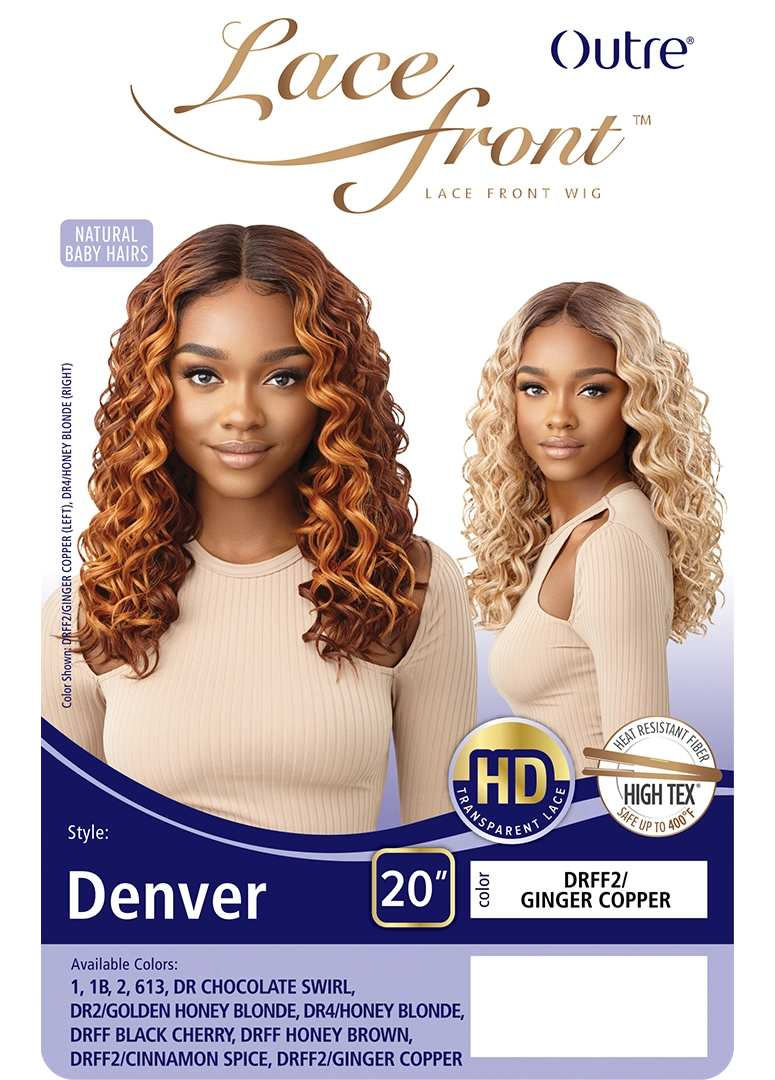 Thumbnail: OUTRE SYNTHETIC HD TRANSPARENT LACE FRONT WIG - DENVER