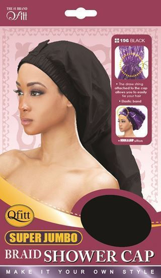 Thumbnail: Qfitt SUPER JUMBO BRAID SHOWER CAP