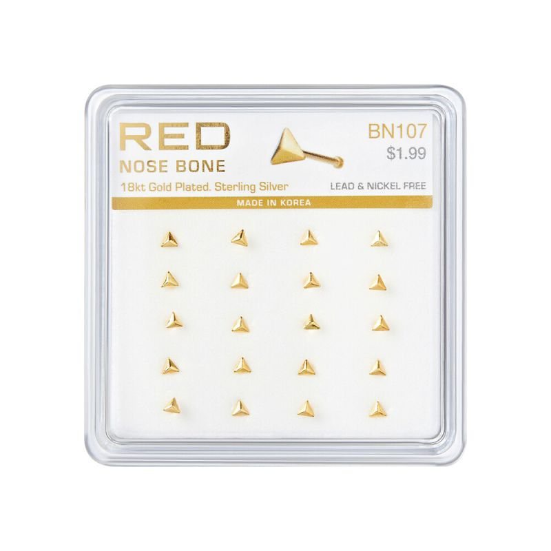 Thumbnail: RED BY KISS GLAM STERLING SILVER NOSE BONE TRIANGLE - BN107