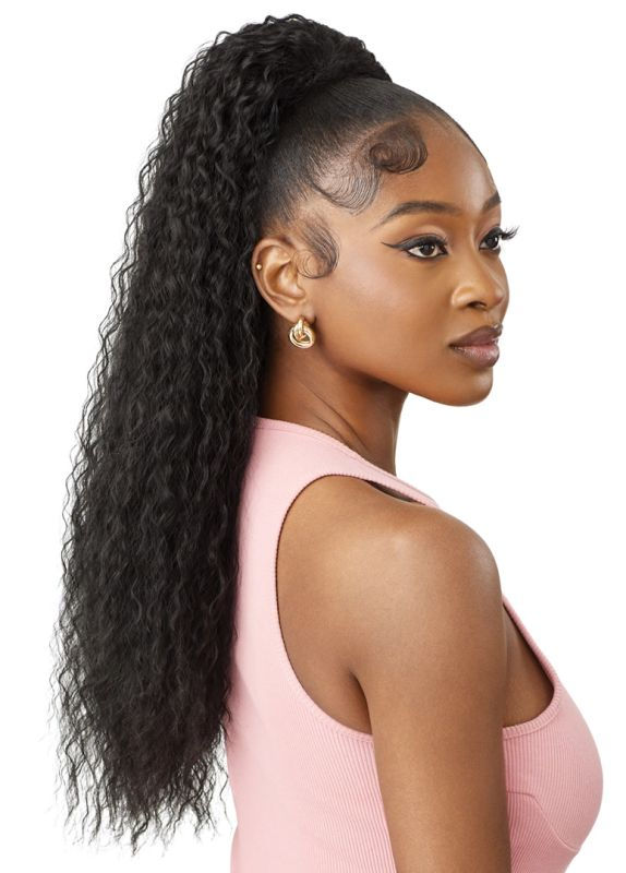 Thumbnail: OUTRE DRAWSTRING PRETTY QUICK PONYTAIL - VIV