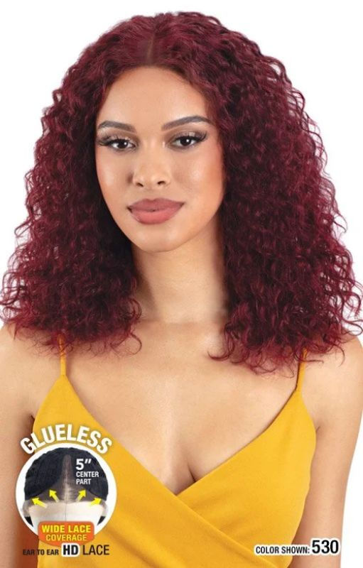 Thumbnail: MODEL MODEL DREAM WEAVER 100% HUMAN HAIR GLUELESS HD LACE WIG - TROPICAL CURL 18
