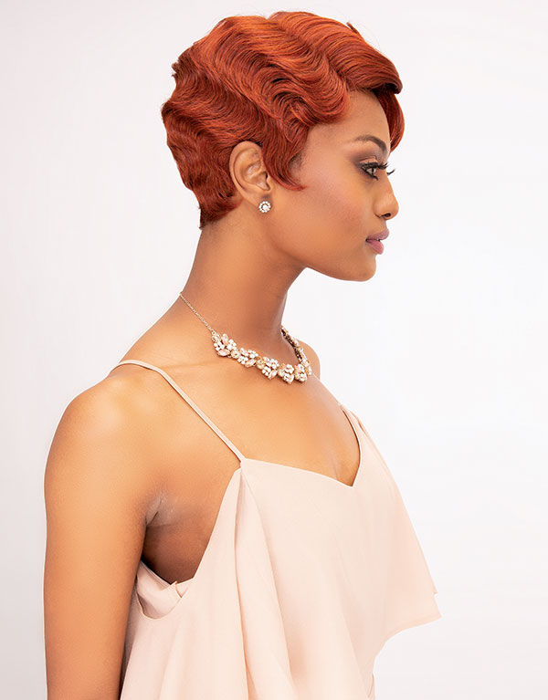 Thumbnail: JANET COLLECTION PREMIUM FIBER EXTREMELY DEEP PART SWISS LACE WIG-HALLE