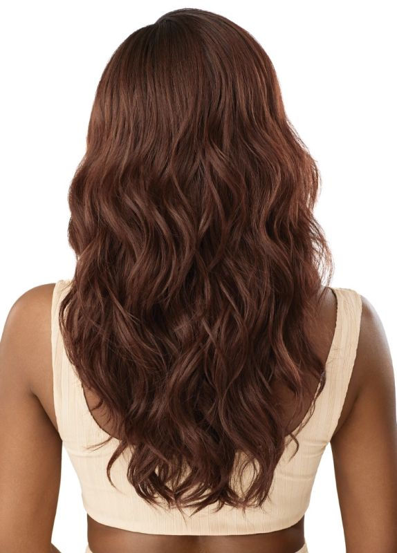 Thumbnail: OUTRE SYNTHETIC MELTED HAIRLINE LACE FRONT WIG - ELISSA