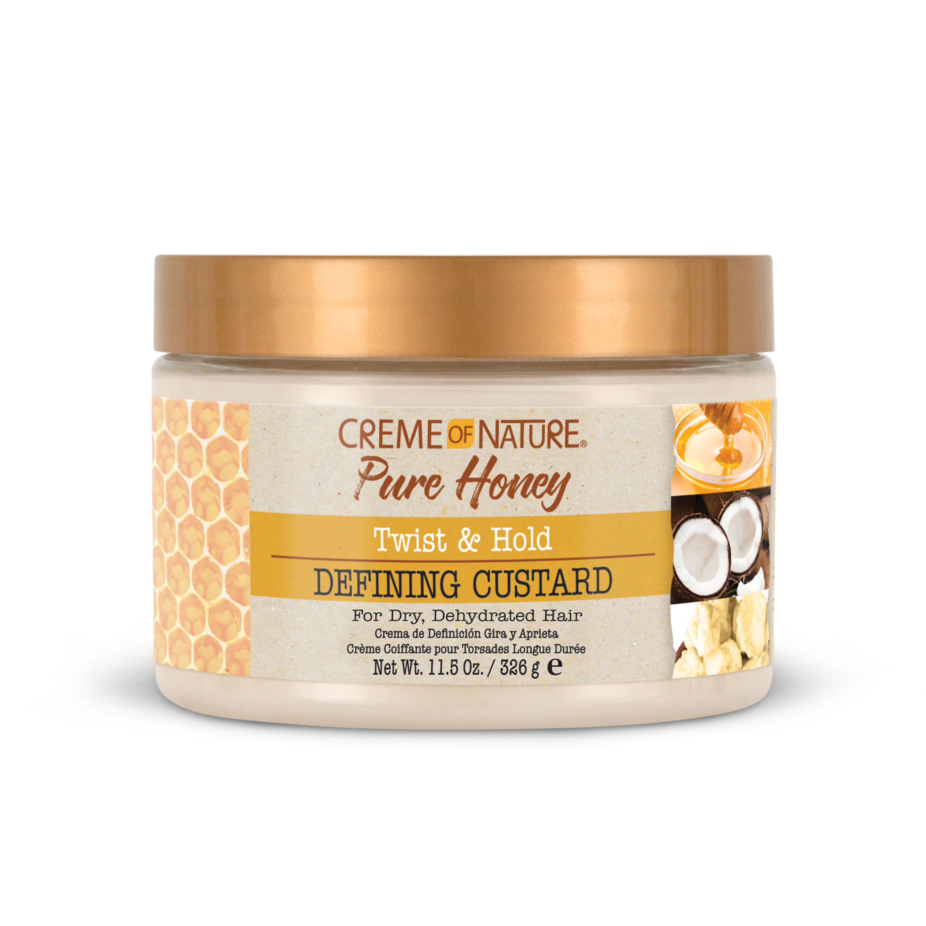 CREME OF NATURE PURE HONEYTWIST & HOLD DEFINING CUSTARD 11.5oz