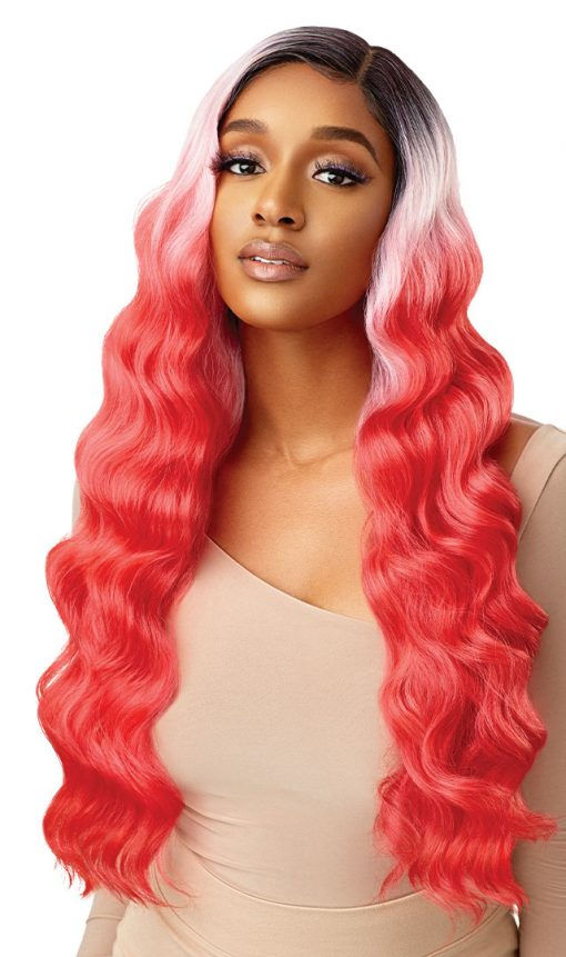 Thumbnail: OUTRE COLOR BOMB  HD TRANSPARENT LACE FRONT WIG - CELESTINE