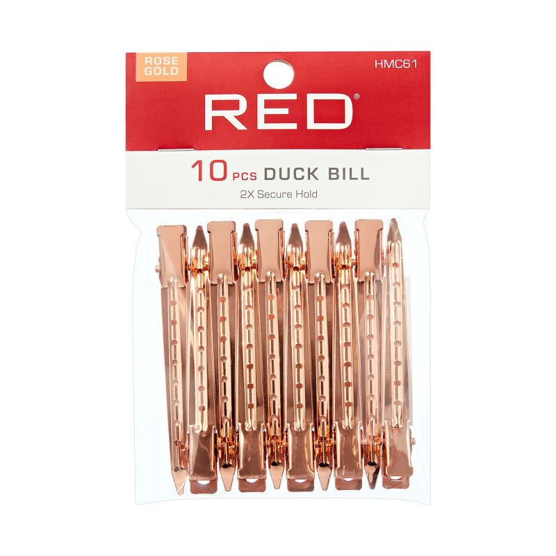 Thumbnail: RED BY KISS DUCK BILL CLIPS 3 1/2"