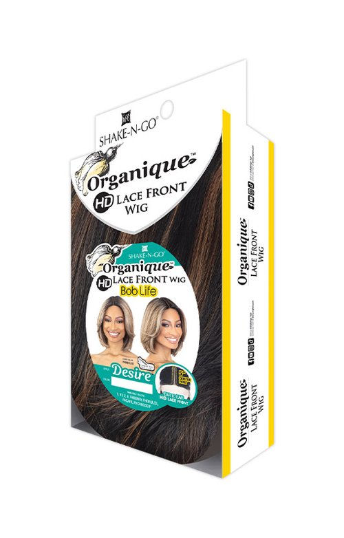 Thumbnail: SHAKE N GO ORGANIQUE BOB LIFE SYNTHETIC HD LACE FRONT WIG - DESIRE