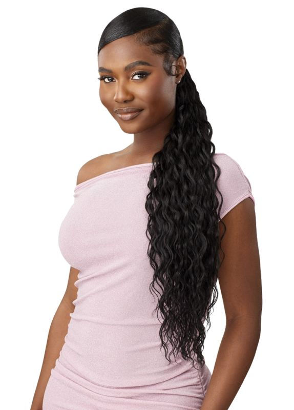OUTRE PRETTY QUICK SYNTHETIC WRAP PONY - WATER WAVE 28"