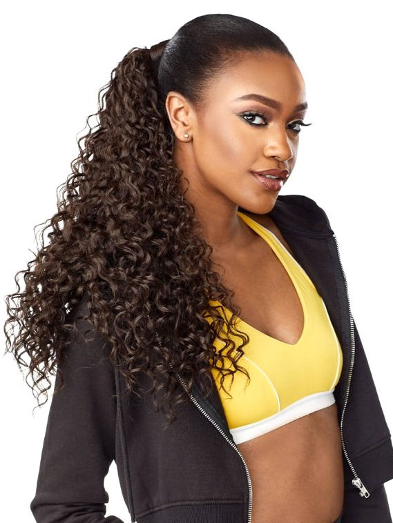 Thumbnail: SENSATIONNEL INSTANT UP & DOWN PONY WRAP HALF WIG UD 10