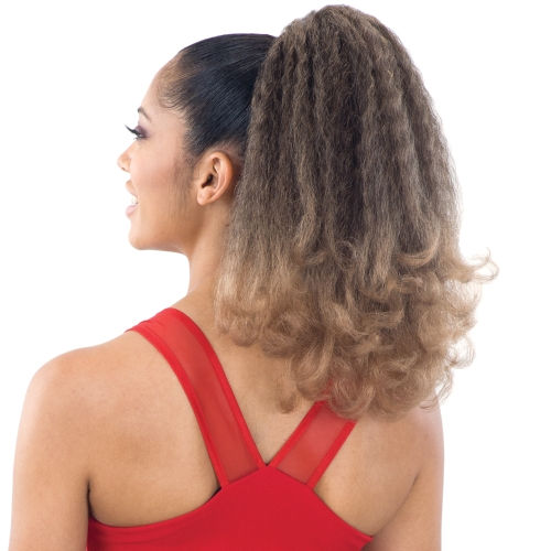 Thumbnail: SHAKE-N-GO FREETRESS EQUAL DRAWSTRING PONYTAIL- NATURAL GIRL (LG ROD)