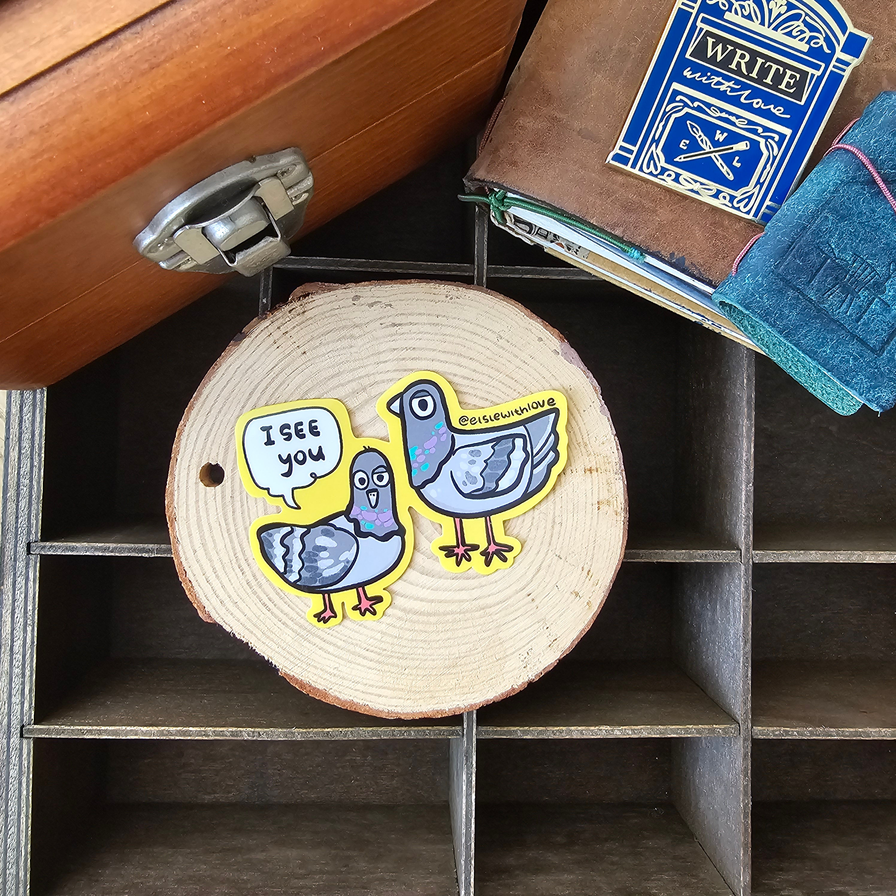 Pigeons Vinyl Sticker