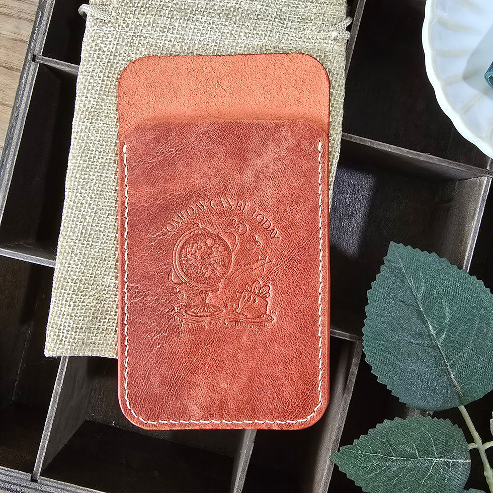 Leather Folder - Red Brown