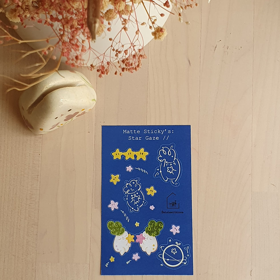 Star Gaze Pocket Sticker