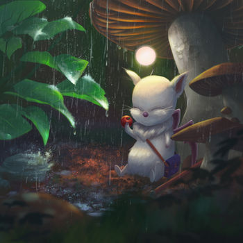 Final Fantasy fanart by Anna Karen, a Moogle 