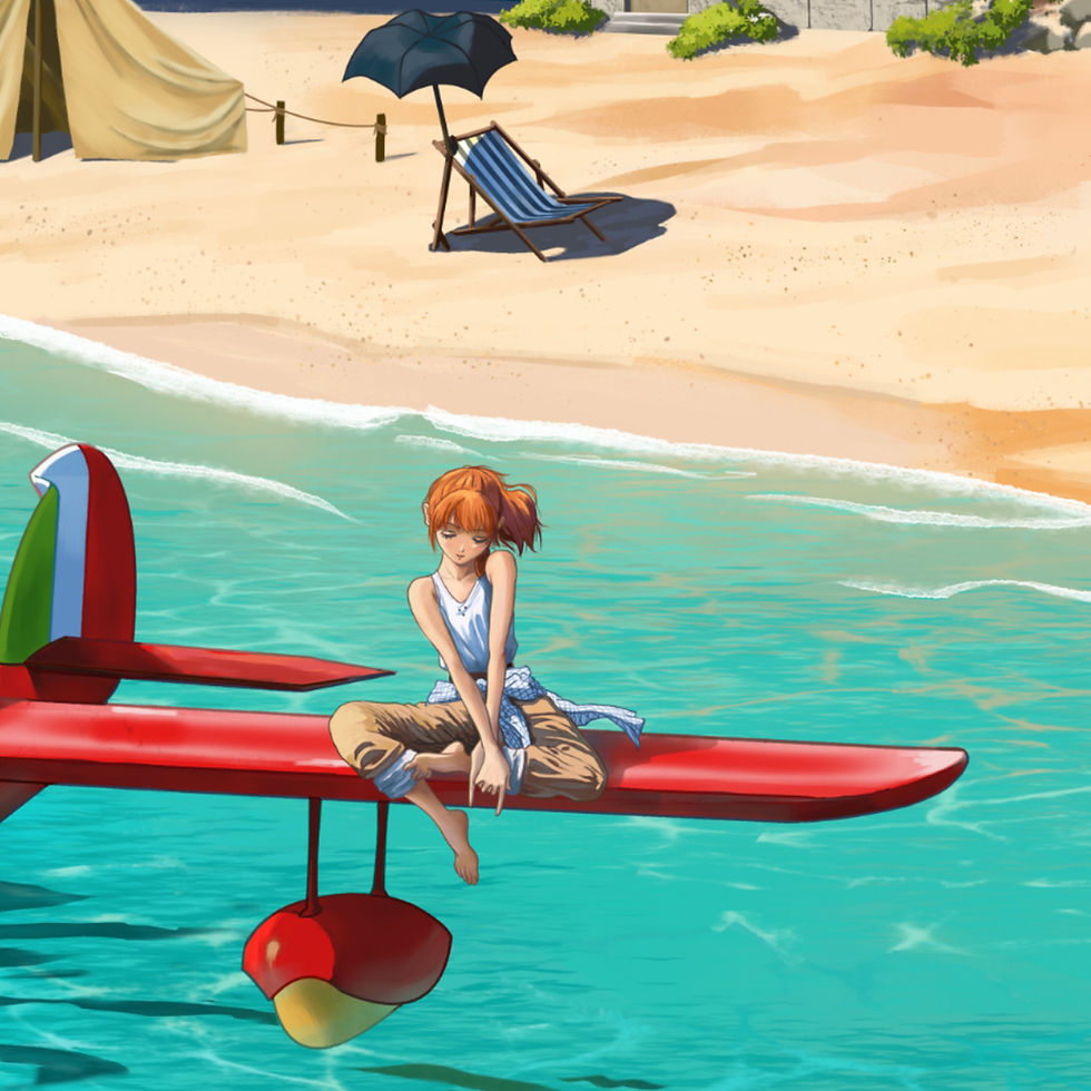 Thumbnail: PORCO ROSSO - Poster 60x40 cm ☁️