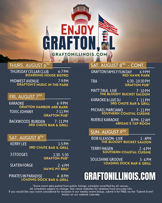 Grafton Events Lineup