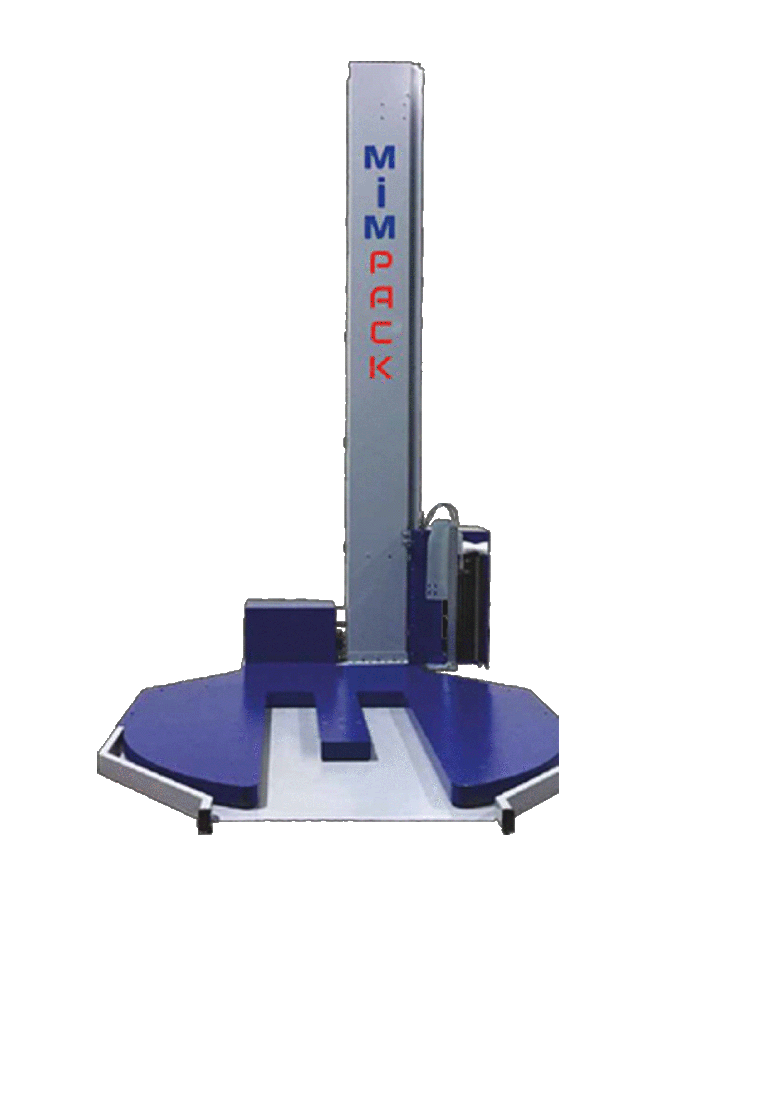 Stretch wrapping machine with turntable with pallet jack entry