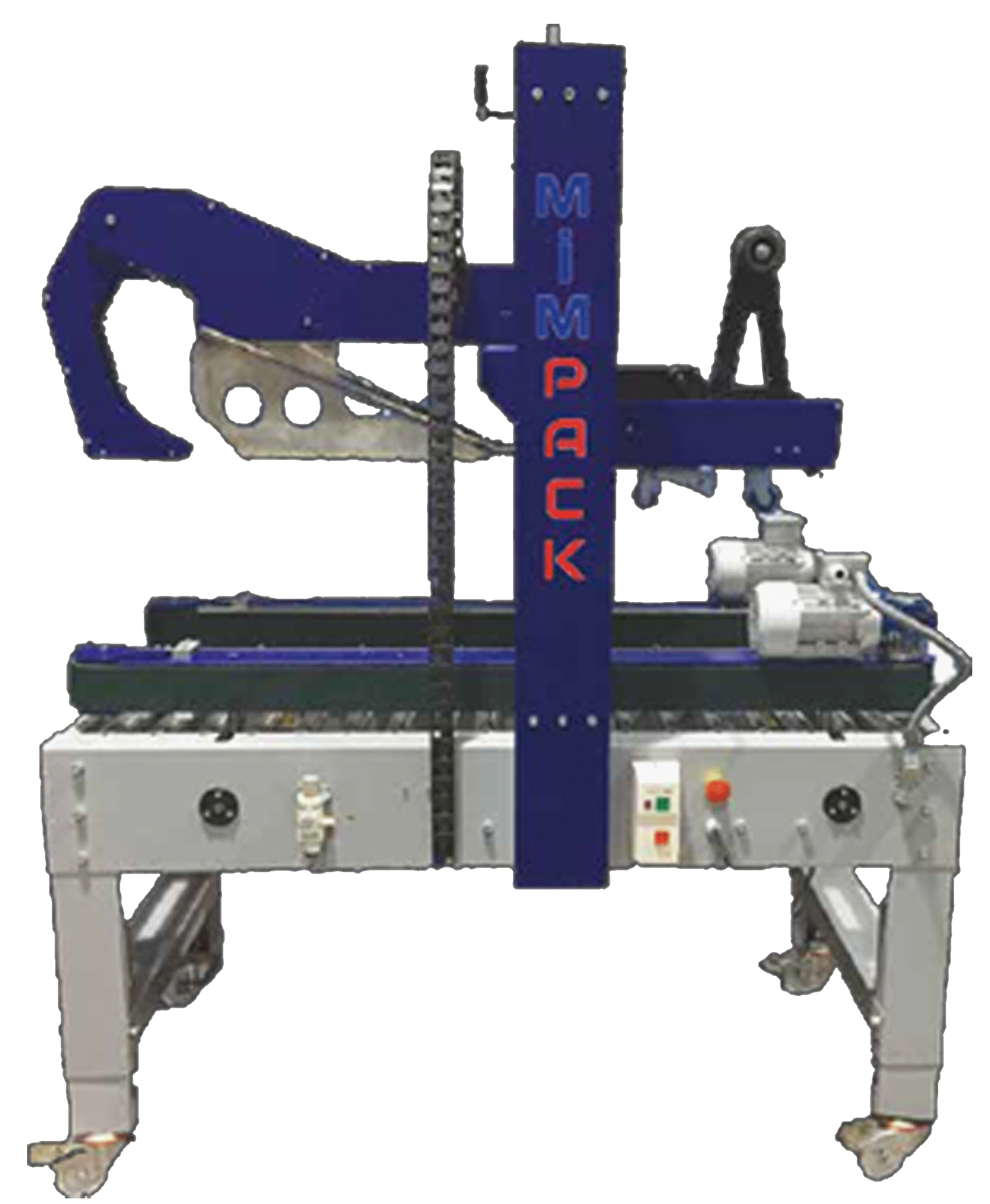 Box banding machine with top cover closure