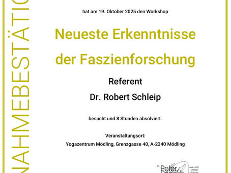 Fortbildung Faszienforschung