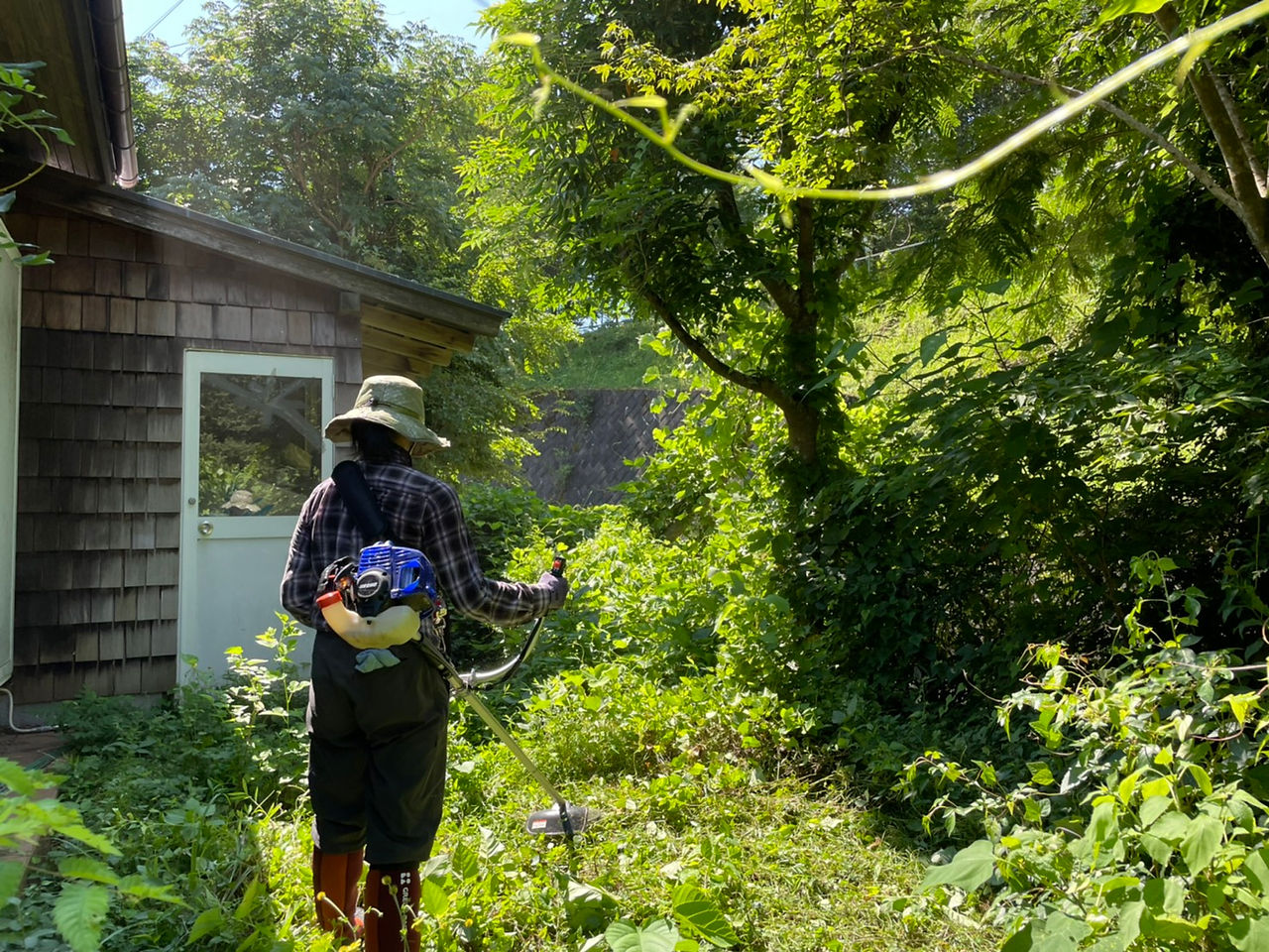 農家なので草刈り機はお手のものなC子さん