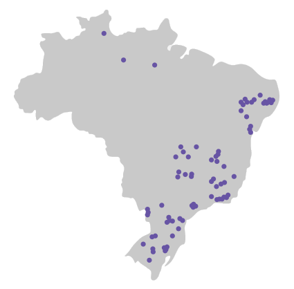 Mapa clientes atendidos