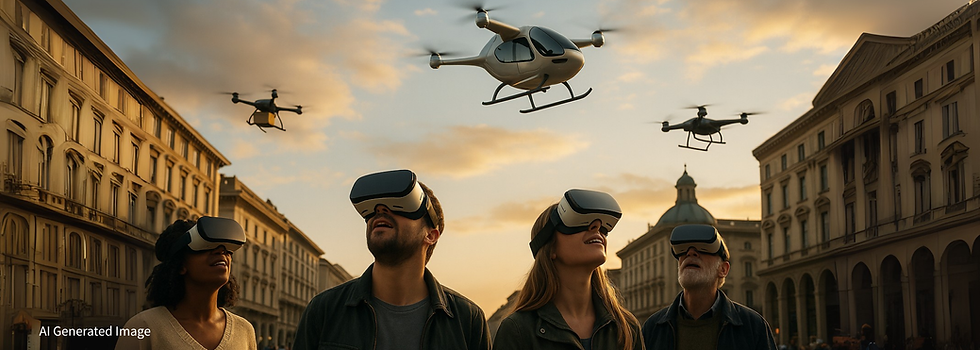 Experiencing tomorrow’s airspace, today. From package delivery to environmental monitoring, our research is bringing drone-powered cities to life through immersive virtual reality.
