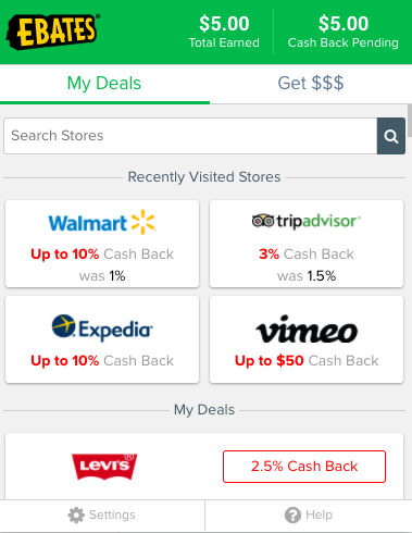 ebates google chrome extension