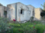 A home at Kfar Azza after Oct. 7.