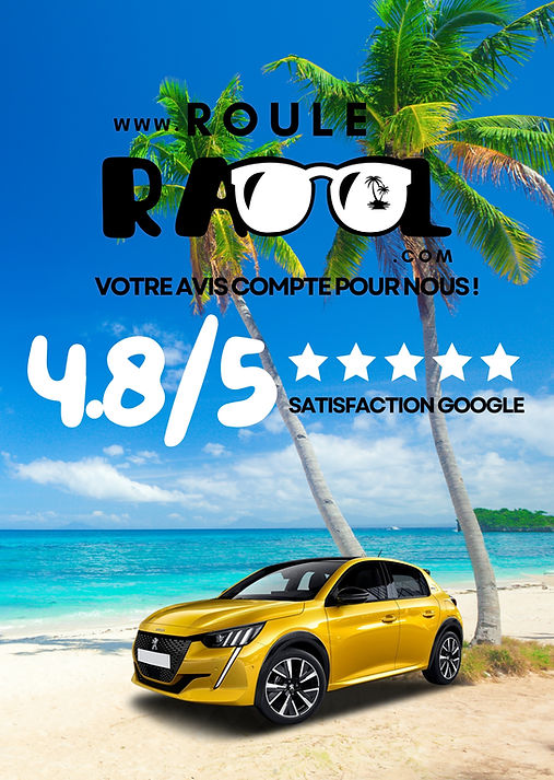 roule raool location avis google Peugeot 208 location de voiture Guadeloupe Roule Raool Jarry/sainte-anne/aeroport/pointe-a-pitre