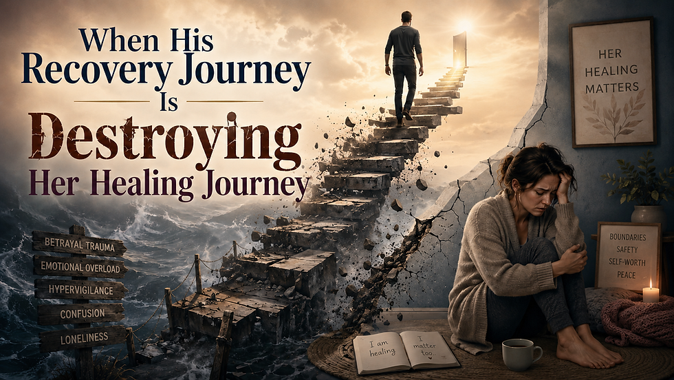 When His Recovery Journey Is Destroying Her Healing Journey