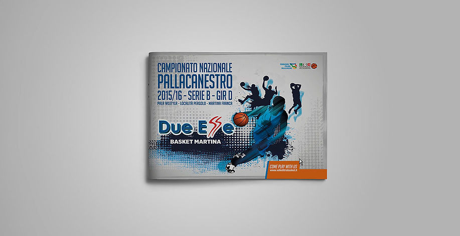 Copertina Brochure Due Esse Basket | 2015-16