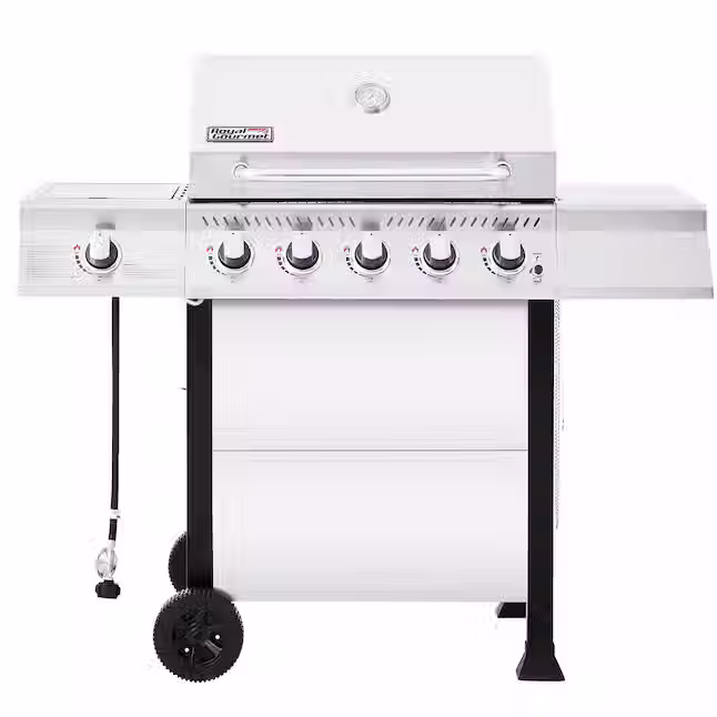 Royal Gourmet Stainless steel 5 -Burner Liquid Propane Gas Grill 1 -Side Burner
