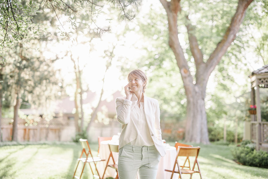 Woman Outdoors Smiling