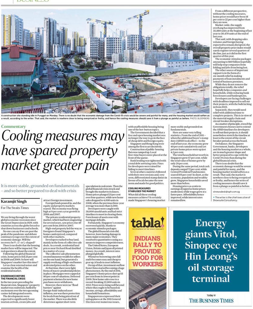 Cooling Measures May Have Spared Property Market Greater Pain