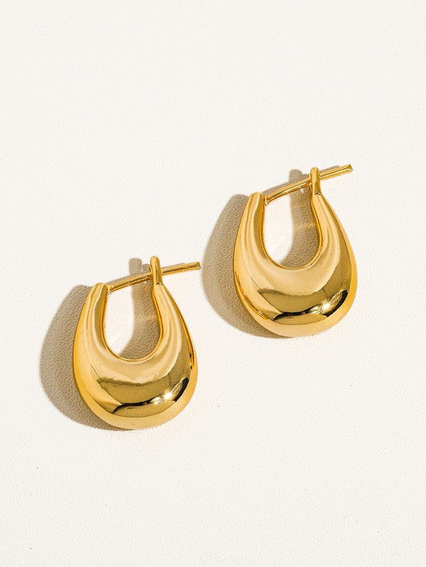 Miniatura: Classic Droplrt Hoop Earring