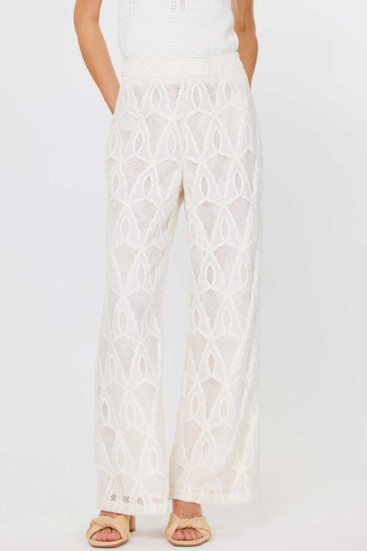 Lorena Lace Wide Leg Pants