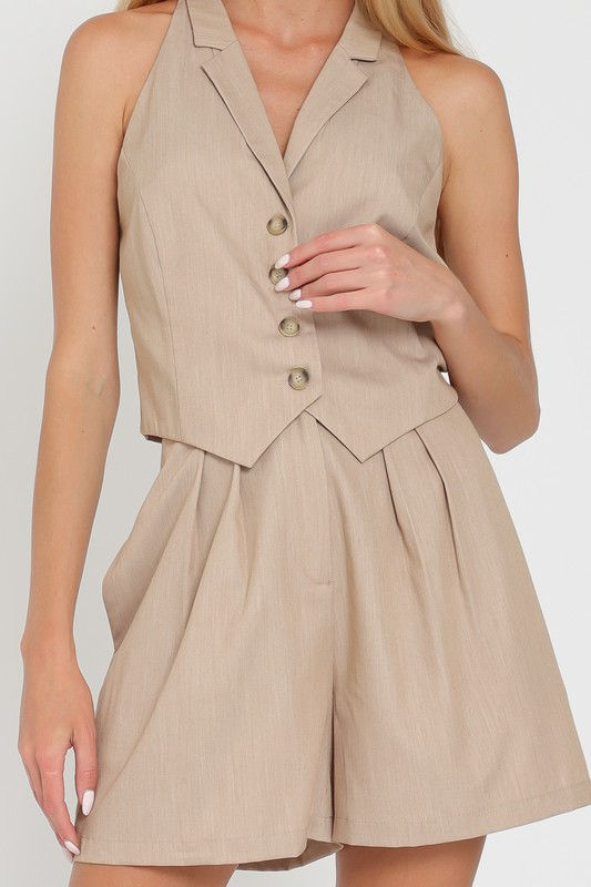 Miniatura: Silvia Halter Vest Shorts Set