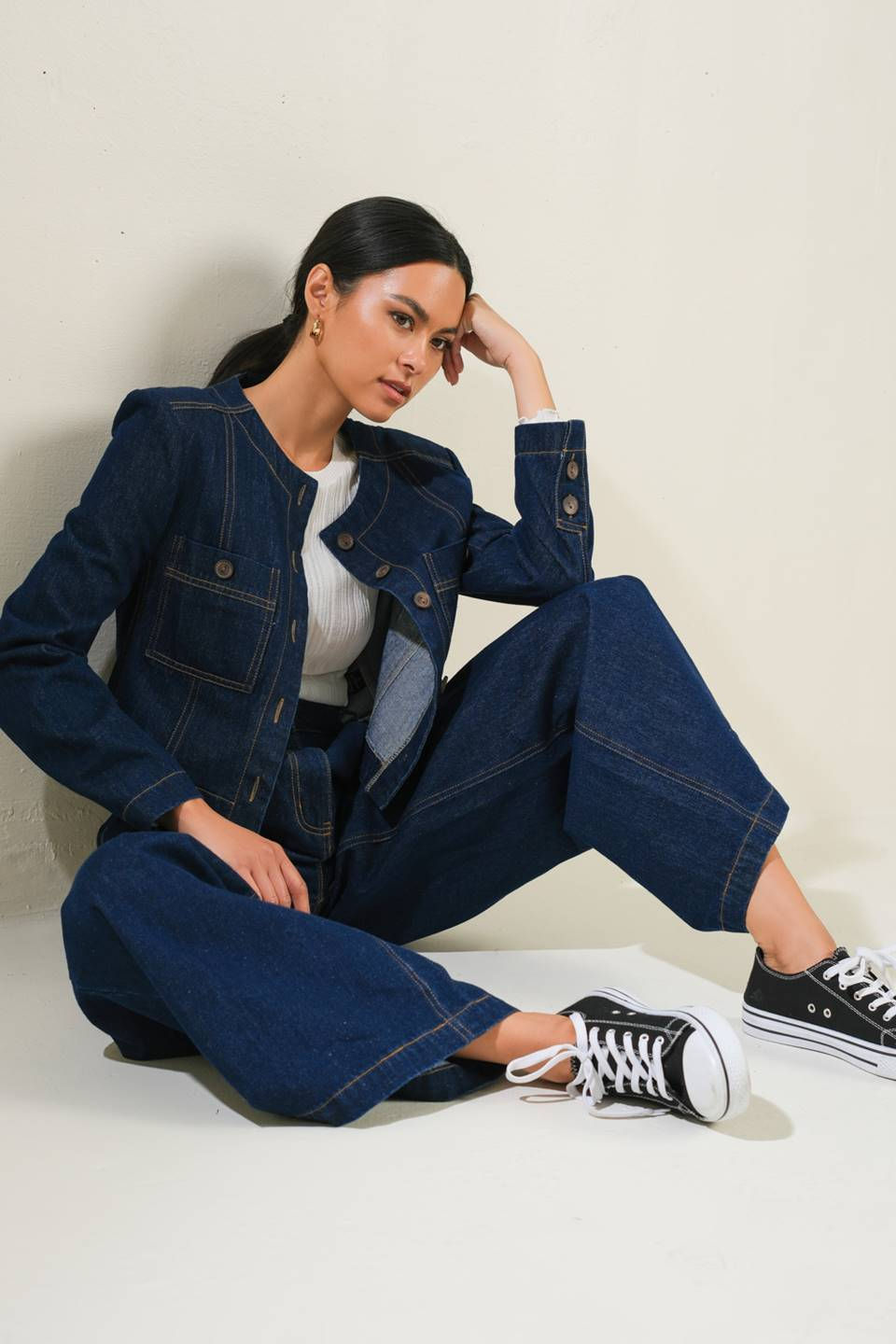 Miniatura: Aura Denim Cropped Jacket