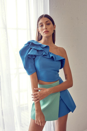 BRUNA TOP NAVY BLUE