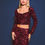 Miniatura: Carol Long Sleeve Top & Mini Skirt Sequin Set