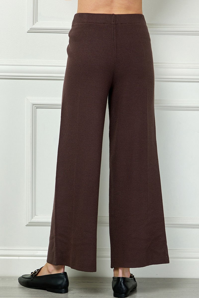 Miniatura: Melania Mock Neck Sweater & Wide Leg Knit Pants Set