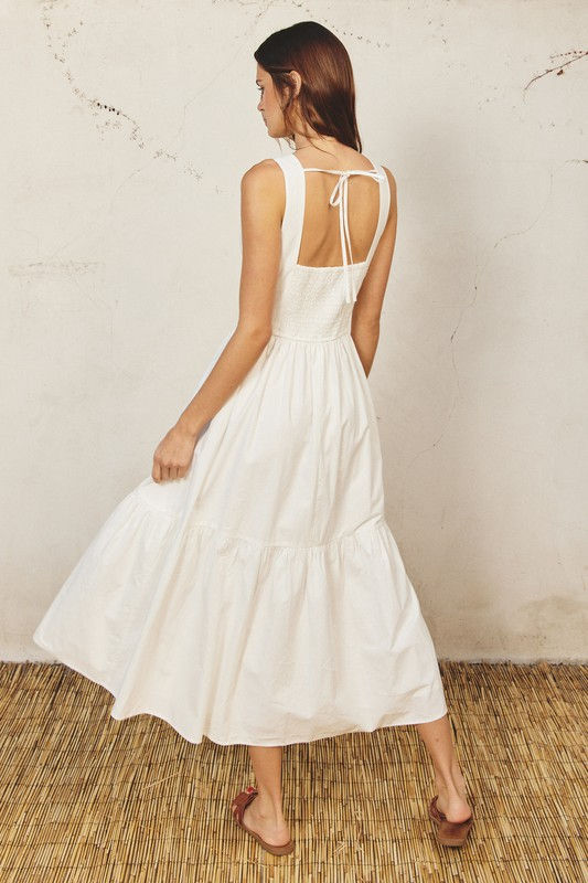 Miniatura: Carol White Midi Dress