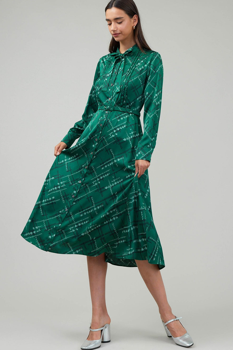 Miniatura: Alexa Midi Button Down Dress
