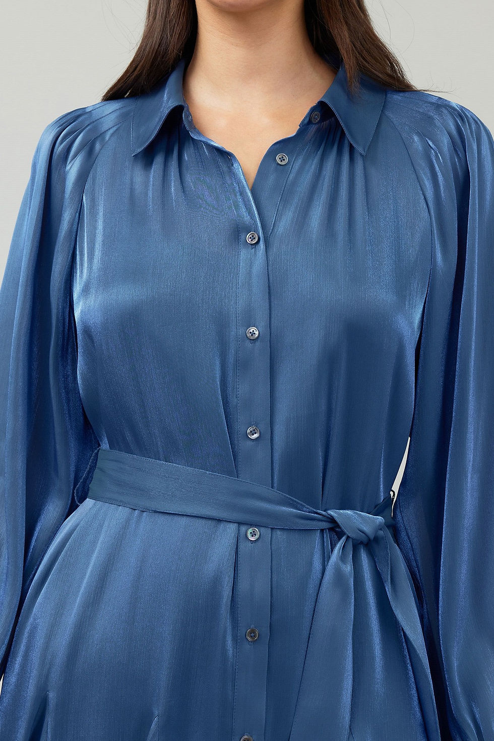 Miniatura: Adrianna Long Seleeve Shirt Mini Dress