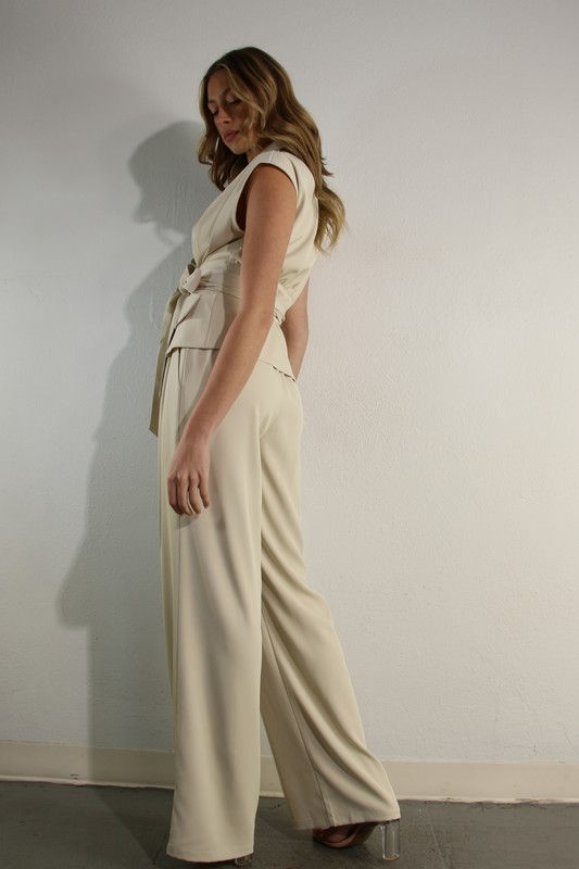 Miniatura: Chiara Wrapped Collar Top and Pants Set